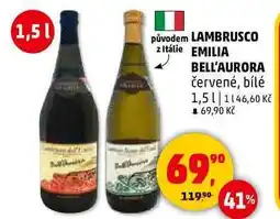 Penny Market LAMBRUSCO EMILIA BELL'AURORA, 1,5 l nabídka