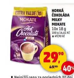 Penny Market HORKÁ ČOKOLÁDA MILKY MOKATE, 10x 18 g nabídka