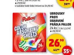 Penny Market UBROUSKY PROTI OBARVENÍ PRÁDLA PALLOR, 24 ks nabídka
