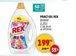 Penny Market PRACÍ GEL REX Orchid, 2,25 l nabídka