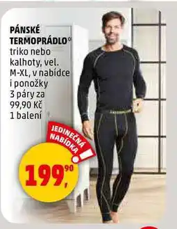 Penny Market PÁNSKÉ TERMOPRÁDLO, 1 balení nabídka