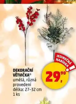 Penny Market DEKORAČNÍ VĚTVIČKA, 1 ks nabídka