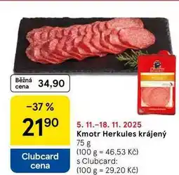 Tesco Kmotr Herkules krájený, 75 g nabídka