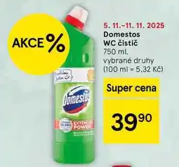 Tesco Domestos WC čistič, 750 ml, vybrané druhy nabídka