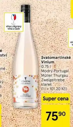 Tesco Svatomartinské Vinium, 0,75 l nabídka