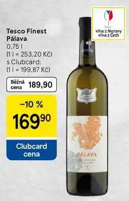 Tesco Tesco Finest Pálava, 0,75 l nabídka