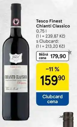 Tesco Tesco Finest Chianti Classico, 0.75 l nabídka