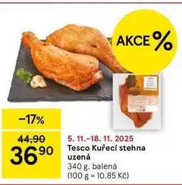 Tesco Tesco Kuřecí stehna uzená, 340 g, balená nabídka