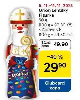 Tesco Orion Lentilky Figurka, 50 g nabídka