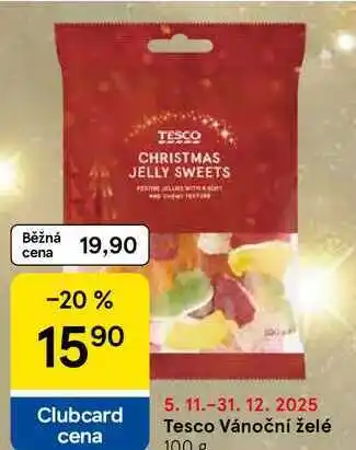 Tesco Tesco Vánoční želé, 100 g nabídka