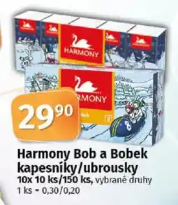COOP TIP Harmony Bob a Bobek kapesníky/ubrousky nabídka