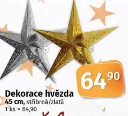 COOP TIP Dekorace hvězda nabídka