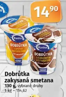 COOP TIP Ranko Dobrůtka zakysaná smetana nabídka