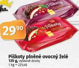 COOP TIP Piškoty plněné ovocný želé nabídka