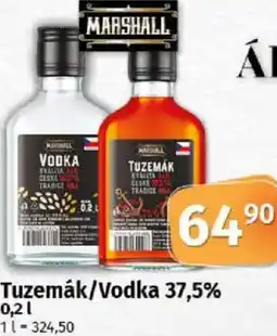 COOP TIP Tuzemák/Vodka 37,5% nabídka