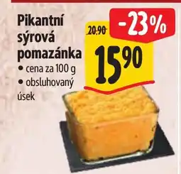 Albert Pikantní sýrová pomazánka nabídka