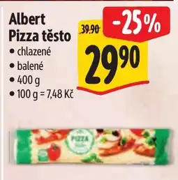 Albert Albert Pizza těsto nabídka