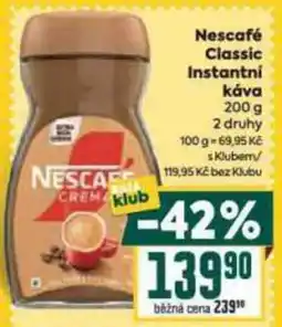 Billa Nescafé Classic Instantní Κάνα nabídka