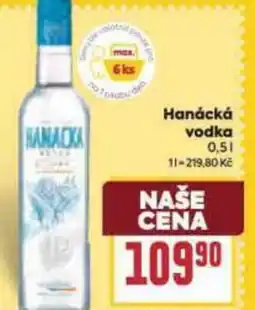 Billa Hanácká vodka nabídka