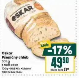 Billa Oskar Pšeničný chléb nabídka