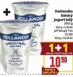 Billa Hollandia Selský jogurt bilý nabídka