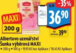 Albert Albertovo uzenářství Šunka výběrová MAXI nabídka