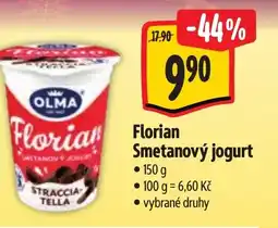 Albert OLMA Florian Smetanový jogurt nabídka