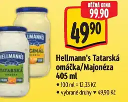 Albert Hellmann's Tatarská omáčka/Majonéza nabídka