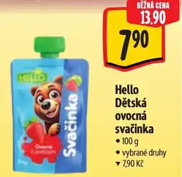 Albert Hello Dětská ovocná svačinka nabídka
