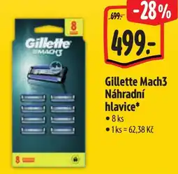 Albert Gillette Mach3 Náhradní hlavice nabídka
