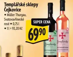 Albert Templářské sklepy Čejkovice nabídka