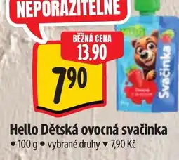 Albert Hello Dětská ovocná svačinka nabídka