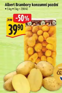 Albert Albert Brambory konzumní pozdní nabídka