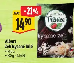 Albert Albert Zelí kysané bílé nabídka