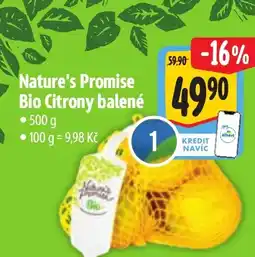 Albert Nature's Promise Bio Citrony balené nabídka