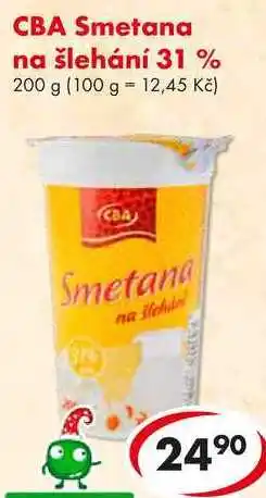 CBA CBA Smetana na šlehání 31 %, 200 g nabídka