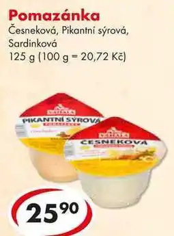 CBA Pomazánka, 125 g nabídka