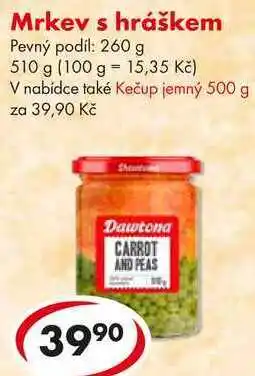 CBA Mrkev s hráškem, 510 g nabídka