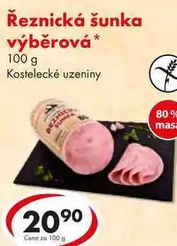 CBA Řeznická šunka výběrová, 100 g nabídka