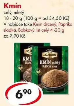 CBA Kmín, 18-20 g nabídka
