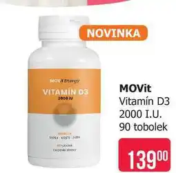 Teta MOVit Vitamín D3 2000 I.U. 90 tobolek nabídka