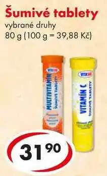 CBA Šumivé tablety, 80 g nabídka