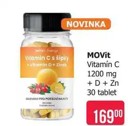 Teta MOVit Vitamín C 1200 mg + D + Zn 30 tablet nabídka