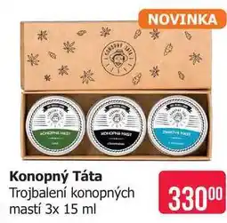 Teta Konopný Táta Trojbalení konopných mastí 3x 15 ml nabídka