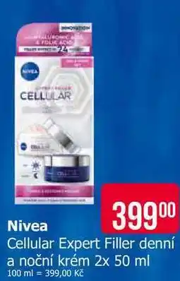 Teta Nivea Cellular Expert Filler denní a noční krém 2x 50 ml nabídka