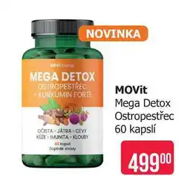 Teta MOVit Mega Detox Ostropestřec 60 kapslí nabídka
