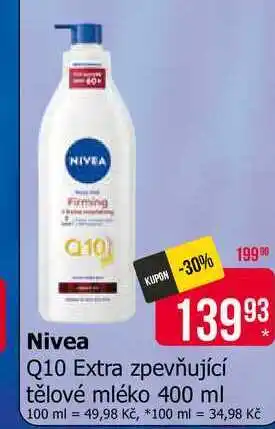 NIVEA zpevňující tělové mléko 400 ml