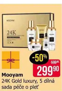 Teta Mooyam 24K Gold luxury, 5 dílná sada péče o pleť nabídka