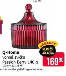 Teta Q-Home vonná svíčka Passion Berry 140 g nabídka