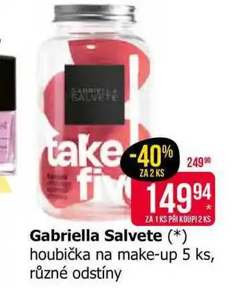 Teta Gabriella Salvete houbička na make-up 5 ks, různé odstíny nabídka